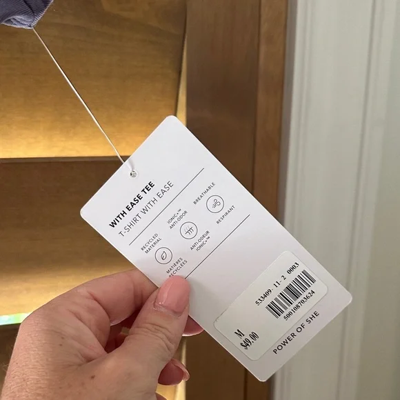 Athleta Dark Purple Short Sleeve Tee - Picture 3 of 3